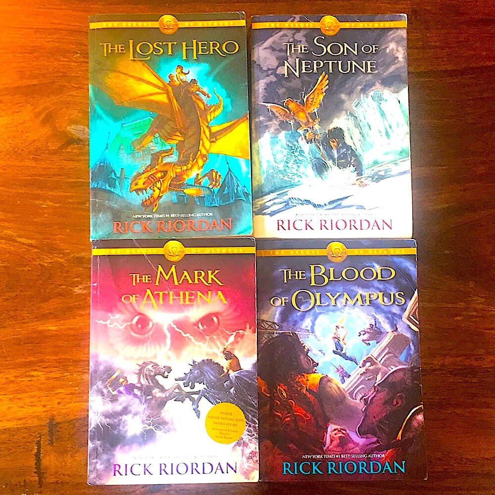 Rick Riordan The Heroes of Olympus Series Books #1 #2 #3 #5 Paperbacks